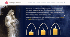 Desktop Screenshot of lightingacandle.org