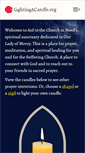 Mobile Screenshot of lightingacandle.org