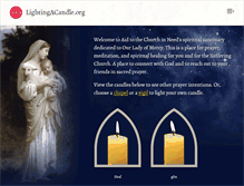 Tablet Screenshot of lightingacandle.org